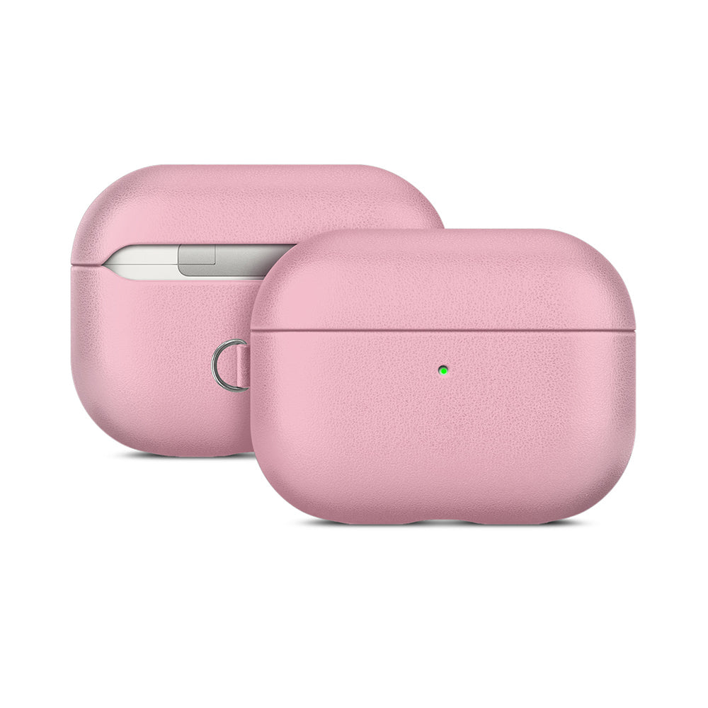 __vg|Pembe|0|6925700947469-01|Apple AirPods Pro 3 Kılıf MagSafe Şarj Özellikli Mutural Yahu Serisi Deri Tasarımlı Kapak