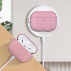 __vg|Pembe|1|6925700947469-02|Apple AirPods Pro 3 Kılıf MagSafe Şarj Özellikli Mutural Yahu Serisi Deri Tasarımlı Kapak