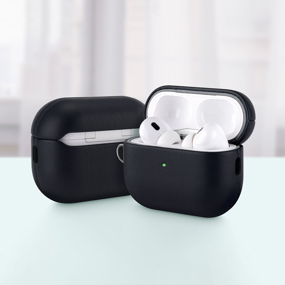__vg|Lacivert|3|6925700947476-04|Apple AirPods Pro 3 Kılıf MagSafe Şarj Özellikli Mutural Yahu Serisi Deri Tasarımlı Kapak
