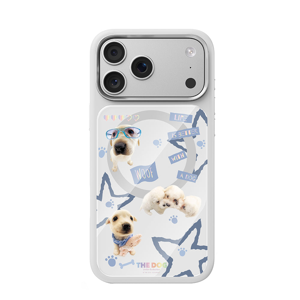 __vg|Beyaz|0|6925700949463-01|Apple iPhone 17 Pro Max Kılıf MagSafe Şarj Özellikli 3D Baskılı Tasarım Mutural The Dog Serisi Kapak