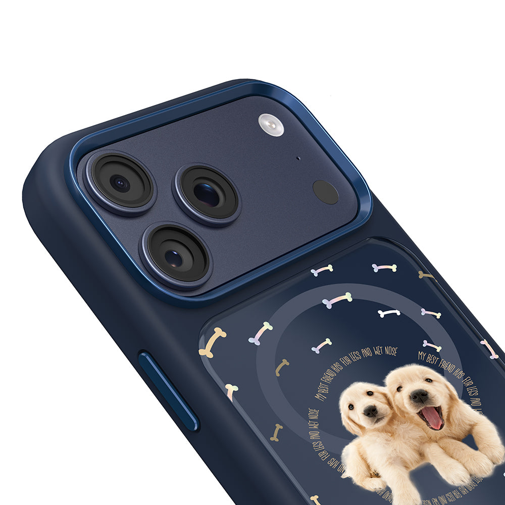__vg|Lacivert|2|6925700949470-03|Apple iPhone 17 Pro Max Kılıf MagSafe Şarj Özellikli 3D Baskılı Tasarım Mutural The Dog Serisi Kapak