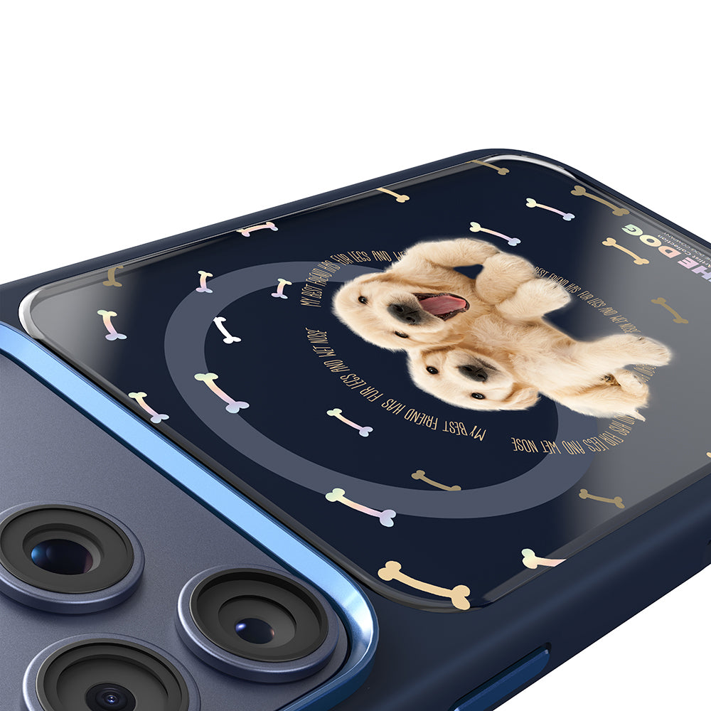 __vg|Lacivert|4|6925700949470-05|Apple iPhone 17 Pro Max Kılıf MagSafe Şarj Özellikli 3D Baskılı Tasarım Mutural The Dog Serisi Kapak