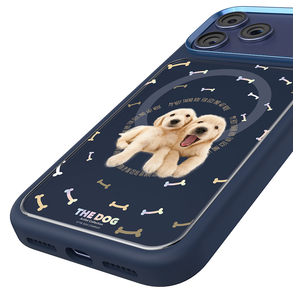 __vg|Lacivert|5|6925700949470-06|Apple iPhone 17 Pro Max Kılıf MagSafe Şarj Özellikli 3D Baskılı Tasarım Mutural The Dog Serisi Kapak