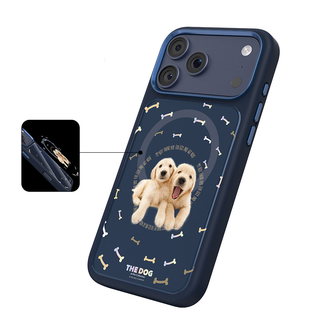 __vg|Lacivert|7|6925700949470-08|Apple iPhone 17 Pro Max Kılıf MagSafe Şarj Özellikli 3D Baskılı Tasarım Mutural The Dog Serisi Kapak