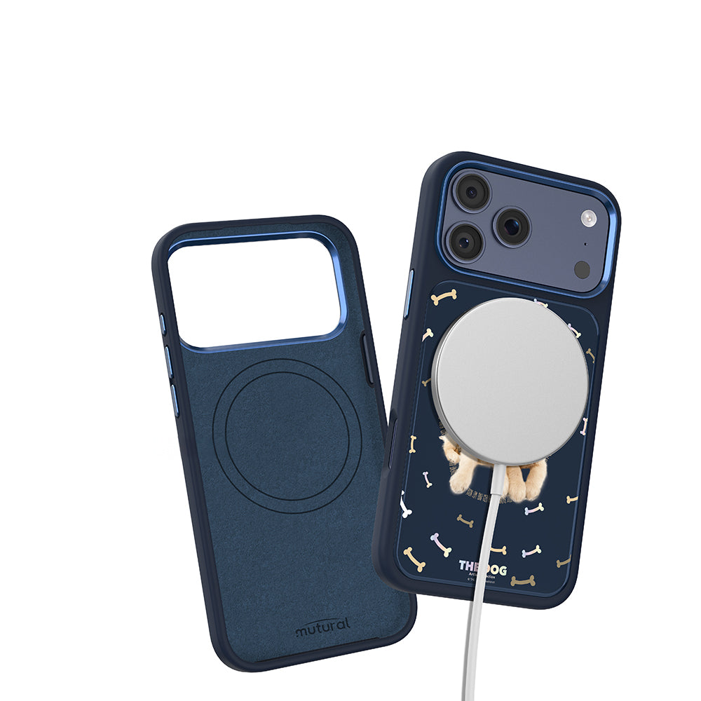 __vg|Lacivert|8|6925700949470-09|Apple iPhone 17 Pro Max Kılıf MagSafe Şarj Özellikli 3D Baskılı Tasarım Mutural The Dog Serisi Kapak