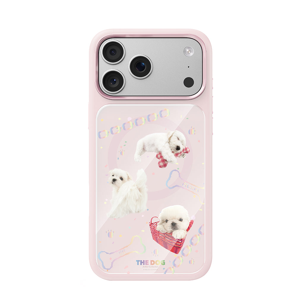 __vg|Pembe|0|6925700949487-01|Apple iPhone 17 Pro Max Kılıf MagSafe Şarj Özellikli 3D Baskılı Tasarım Mutural The Dog Serisi Kapak
