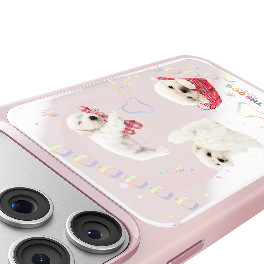 __vg|Pembe|4|6925700949487-05|Apple iPhone 17 Pro Max Kılıf MagSafe Şarj Özellikli 3D Baskılı Tasarım Mutural The Dog Serisi Kapak