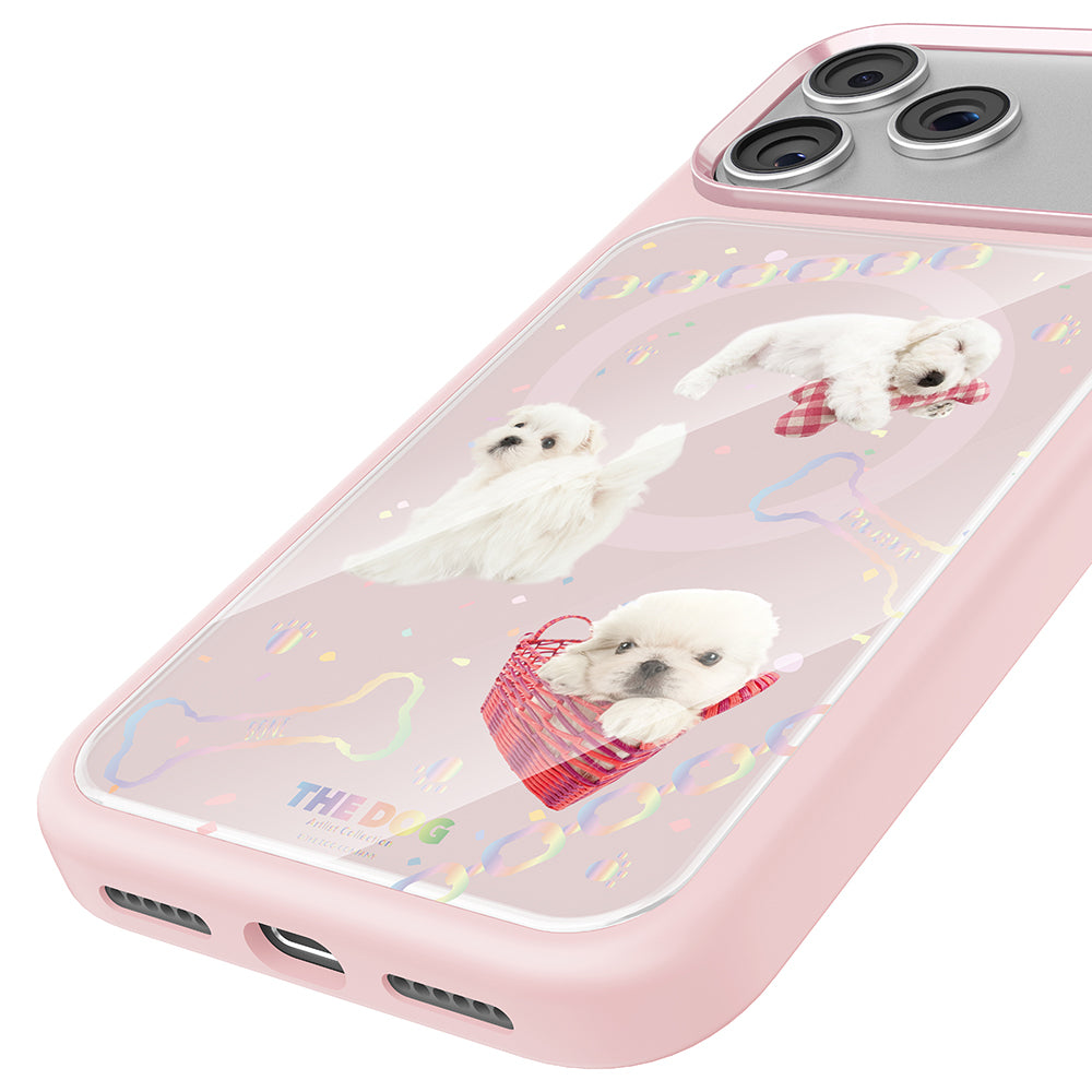 __vg|Pembe|8|6925700949487-09|Apple iPhone 17 Pro Max Kılıf MagSafe Şarj Özellikli 3D Baskılı Tasarım Mutural The Dog Serisi Kapak
