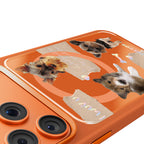 __vg|Turuncu|2|6925700949494-03|Apple iPhone 17 Pro Max Kılıf MagSafe Şarj Özellikli 3D Baskılı Tasarım Mutural The Dog Serisi Kapak