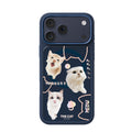 __vg|Lacivert|0|6925700949517-01|Apple iPhone 17 Pro Max Kılıf MagSafe Şarj Özellikli 3D Baskılı Tasarım Mutural The Cat Serisi Kapak