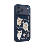 __vg|Lacivert|2|6925700949517-03|Apple iPhone 17 Pro Max Kılıf MagSafe Şarj Özellikli 3D Baskılı Tasarım Mutural The Cat Serisi Kapak