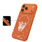 __vg|Turuncu|7|6925700949531-08|Apple iPhone 17 Pro Max Kılıf MagSafe Şarj Özellikli 3D Baskılı Tasarım Mutural The Cat Serisi Kapak