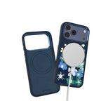 __vg|Lacivert|3|6925700949968-04|Apple iPhone 17 Pro Max Kılıf MagSafe Şarj Özellikli Çiçek Tasarımlı Mutural Flower Serisi Kapak
