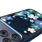 __vg|Lacivert|7|6925700949968-08|Apple iPhone 17 Pro Max Kılıf MagSafe Şarj Özellikli Çiçek Tasarımlı Mutural Flower Serisi Kapak