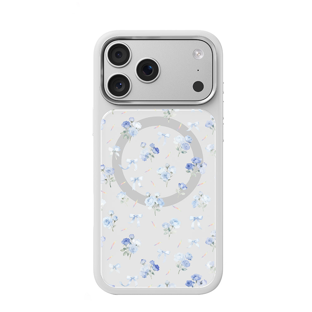 __vg|Beyaz|0|6925700949975-01|Apple iPhone 17 Pro Max Kılıf MagSafe Şarj Özellikli Çiçek Tasarımlı Mutural Flower Serisi Kapak