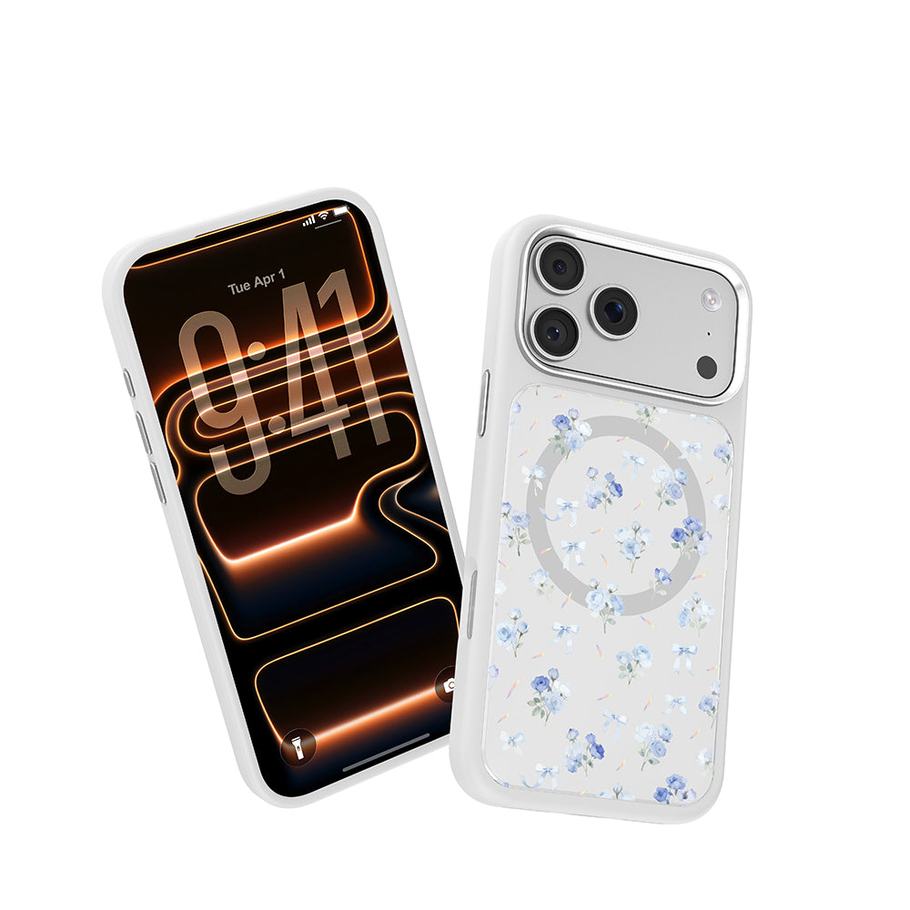 __vg|Beyaz|7|6925700949975-08|Apple iPhone 17 Pro Max Kılıf MagSafe Şarj Özellikli Çiçek Tasarımlı Mutural Flower Serisi Kapak