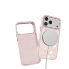 __vg|Pembe|3|6925700949982-04|Apple iPhone 17 Pro Max Kılıf MagSafe Şarj Özellikli Çiçek Tasarımlı Mutural Flower Serisi Kapak