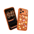 __vg|Turuncu|7|6925700949999-08|Apple iPhone 17 Pro Max Kılıf MagSafe Şarj Özellikli Çiçek Tasarımlı Mutural Flower Serisi Kapak