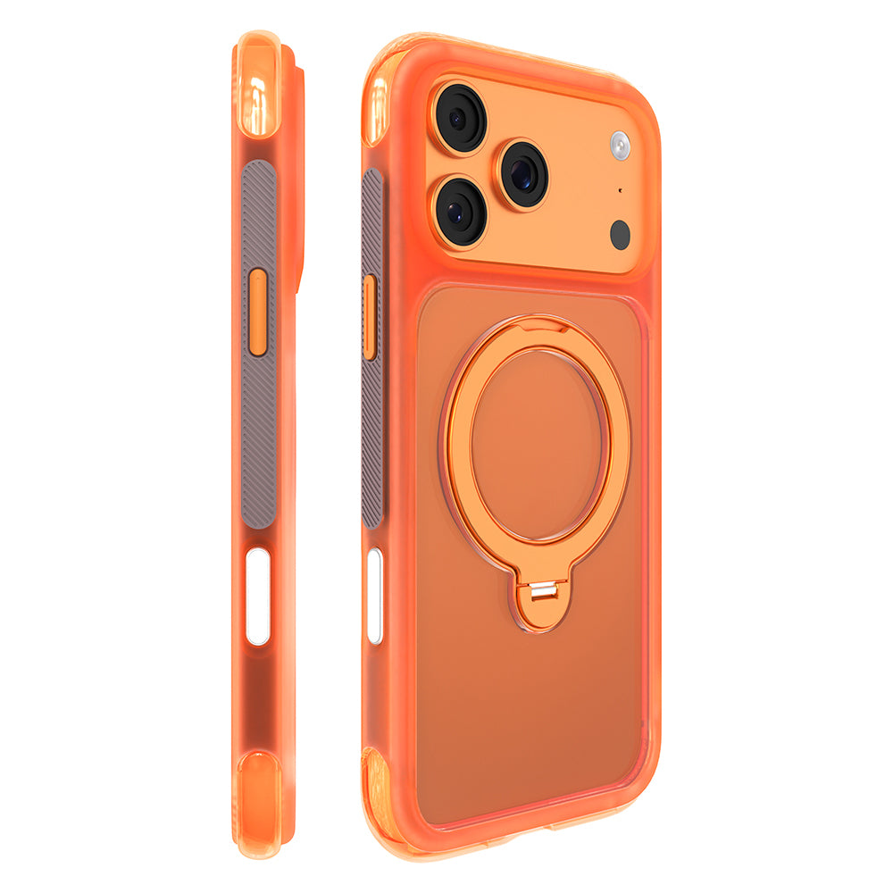__vg|Turuncu|0|6925700950100-01|Apple iPhone 17 Pro Max Kılıf MagSafe Şarj Özellikli Standlı Airbag Tasarımlı Mutural Air Shield Serisi Kapak