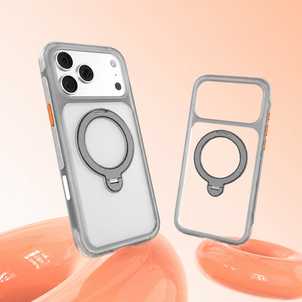 __vg|Gri|1|6925700950124-02|Apple iPhone 17 Pro Max Kılıf MagSafe Şarj Özellikli Standlı Airbag Tasarımlı Mutural Air Shield Serisi Kapak