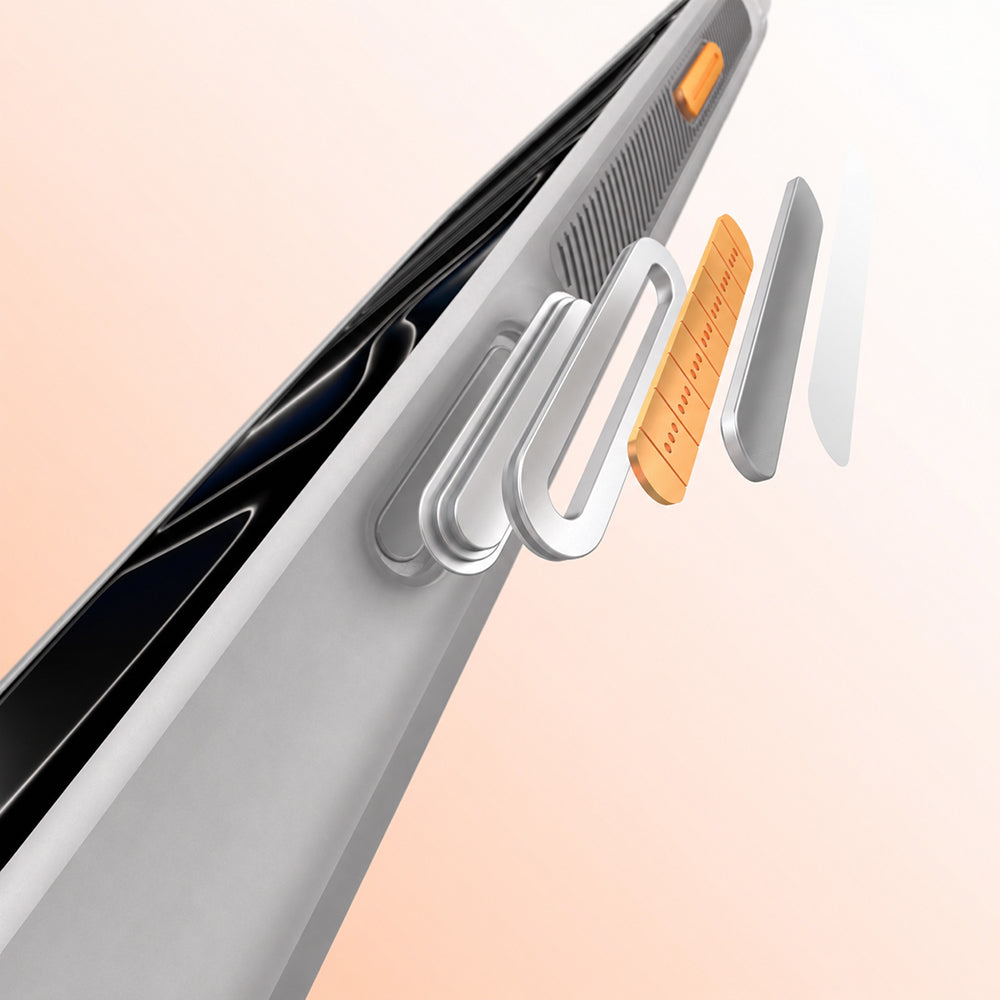 __vg|Gri|2|6925700950124-03|Apple iPhone 17 Pro Max Kılıf MagSafe Şarj Özellikli Standlı Airbag Tasarımlı Mutural Air Shield Serisi Kapak