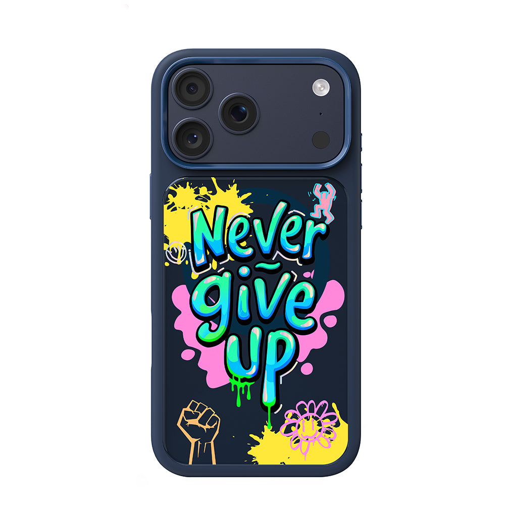 __vg|Lacivert|0|6925700950162-01|Apple iPhone 17 Pro Max Kılıf MagSafe Şarj Özellikli 3D Baskılı Tasarım Mutural Graffiti Serisi Kapak