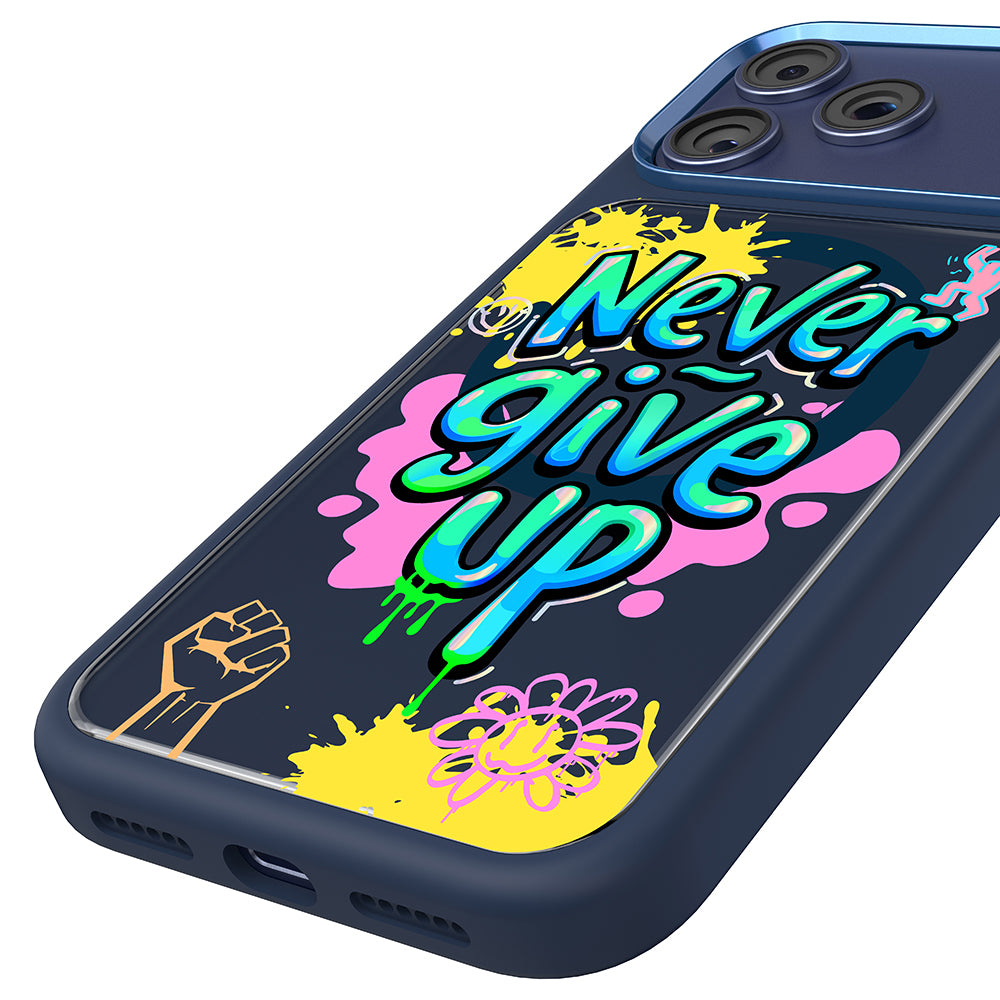 __vg|Lacivert|2|6925700950162-03|Apple iPhone 17 Pro Max Kılıf MagSafe Şarj Özellikli 3D Baskılı Tasarım Mutural Graffiti Serisi Kapak