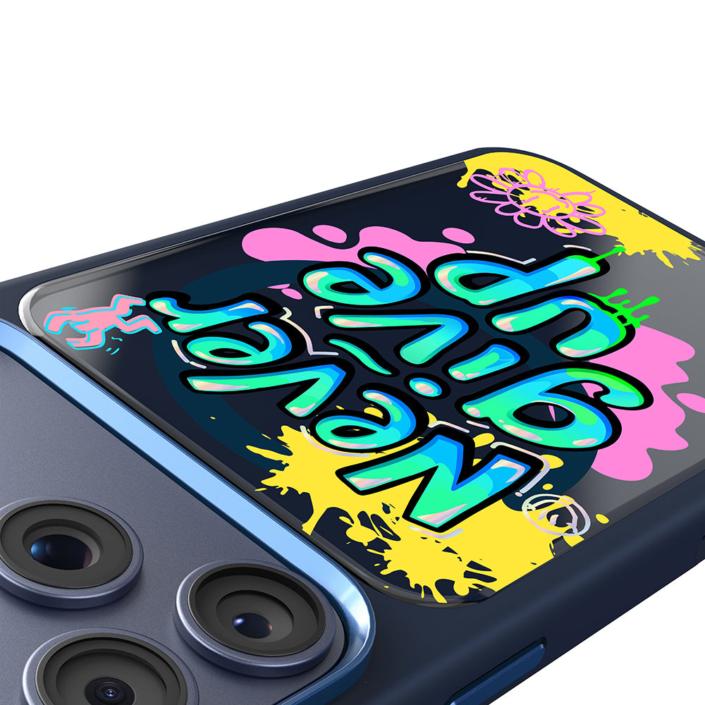 __vg|Lacivert|4|6925700950162-05|Apple iPhone 17 Pro Max Kılıf MagSafe Şarj Özellikli 3D Baskılı Tasarım Mutural Graffiti Serisi Kapak