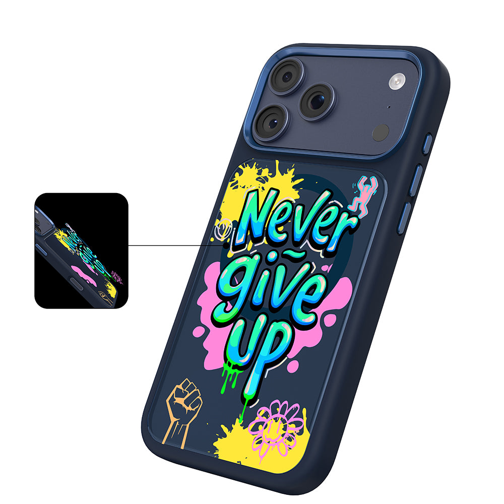 __vg|Lacivert|8|6925700950162-09|Apple iPhone 17 Pro Max Kılıf MagSafe Şarj Özellikli 3D Baskılı Tasarım Mutural Graffiti Serisi Kapak
