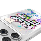 __vg|Beyaz|4|6925700950186-05|Apple iPhone 17 Pro Max Kılıf MagSafe Şarj Özellikli 3D Baskılı Tasarım Mutural Graffiti Serisi Kapak