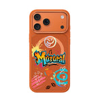 __vg|Turuncu|0|6925700950193-01|Apple iPhone 17 Pro Max Kılıf MagSafe Şarj Özellikli 3D Baskılı Tasarım Mutural Graffiti Serisi Kapak