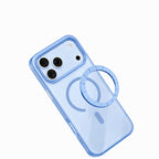 Apple iPhone 18 Pro Max Kılıf MagSafe Şarj Özellikli Airbag Tasarımlı Mutural Mist Serisi Kapak - Açık Mavi