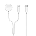 __vg|Beyaz|0|6936686401937-01|Wiwu M10 2 in 1 Wireless ve Lightning PD Şarj Kablosu