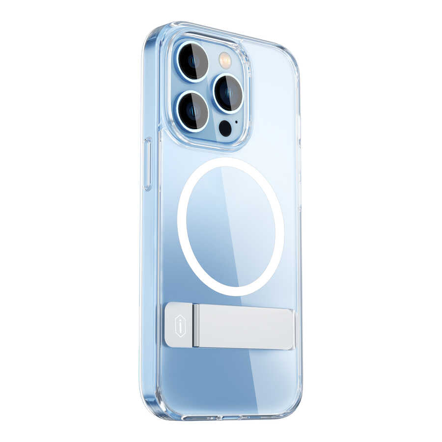 __vg|Renksiz|0|6936686407083-01|Apple iPhone 14 Pro Max Kılıf Standlı MagSafe Wireless Şarj Özellikli Wiwu Aurora Serisi Kapak