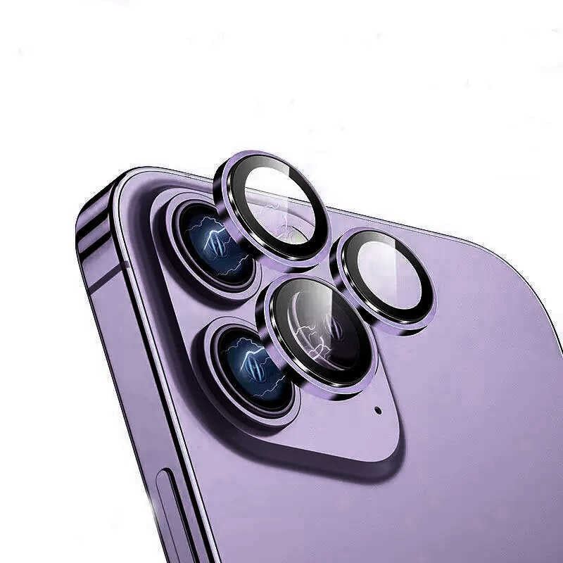 __vg|Derin Mor|0|6936686407267-01|Apple iPhone 14 Pro ​​​Max Wiwu Lens Guard Metal Kamera Lens Koruyucu