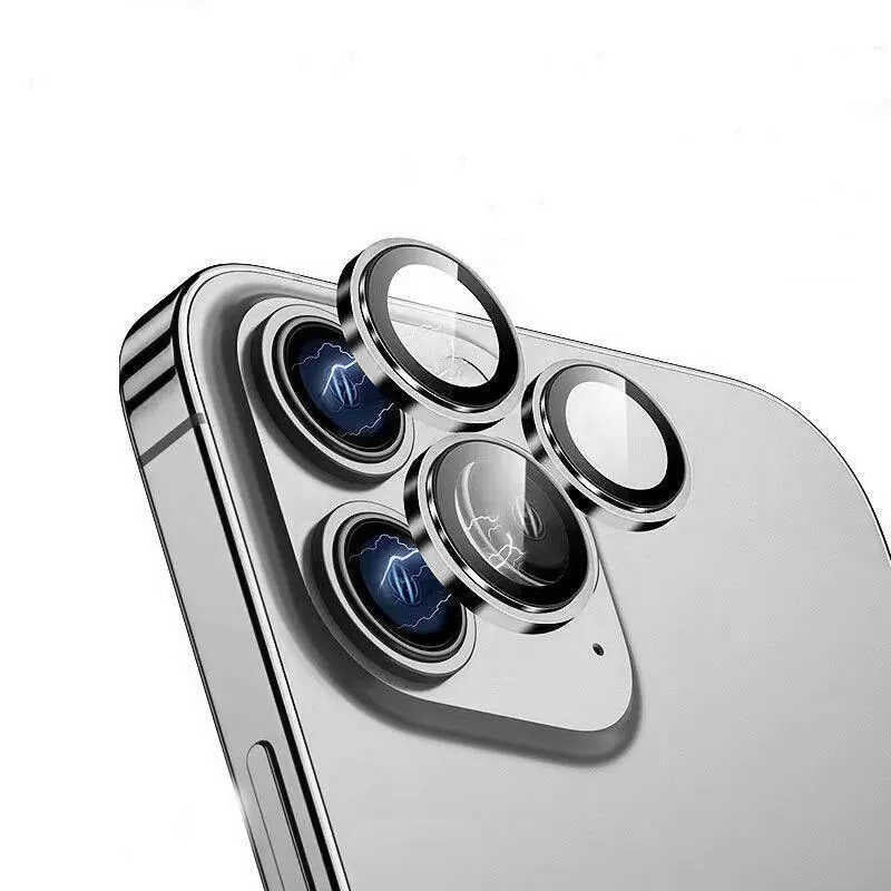 __vg|Gümüş|0|6936686407274-01|Apple iPhone 14 Pro ​​​Max Wiwu Lens Guard Metal Kamera Lens Koruyucu
