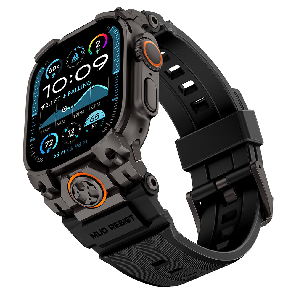 __vg|Siyah|0|6936860721578-01|Apple Watch Ultra 49mm Mohseven iWatch Armor Silikon Kordon