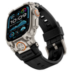 __vg|Titanyum-Siyah|0|6936860721608-01|Apple Watch Ultra 49mm Mohseven iWatch Armor Silikon Kordon
