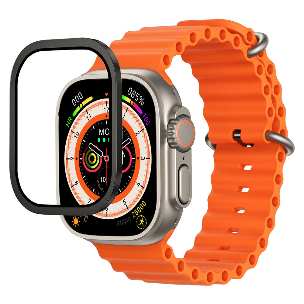 __vg|Siyah|0|6936860721622-01|Apple Watch Ultra 49mm Mohseven iWatch Serisi Safir Akıllı Saat Temperli Cam Ekran Koruyucu
