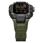 __vg|Yeşil|2|6936860721653-03|Apple Watch Ultra 49mm Mohseven iWatch Punk Fortress Serisi Kasa Koruyuculu Silikon Kordon