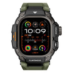 __vg|Yeşil|5|6936860721653-06|Apple Watch Ultra 49mm Mohseven iWatch Punk Fortress Serisi Kasa Koruyuculu Silikon Kordon