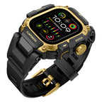 __vg|Gold|1|6936860721660-02|Apple Watch Ultra 49mm Mohseven iWatch Punk Fortress Serisi Kasa Koruyuculu Silikon Kordon