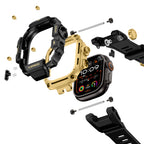 __vg|Gold|6|6936860721660-07|Apple Watch Ultra 49mm Mohseven iWatch Punk Fortress Serisi Kasa Koruyuculu Silikon Kordon