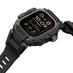 __vg|Siyah|3|6936860721677-04|Apple Watch Ultra 49mm Mohseven iWatch Punk Fortress Serisi Kasa Koruyuculu Silikon Kordon