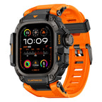 __vg|Turuncu|0|6936860721684-01|Apple Watch Ultra 49mm Mohseven iWatch Punk Fortress Serisi Kasa Koruyuculu Silikon Kordon