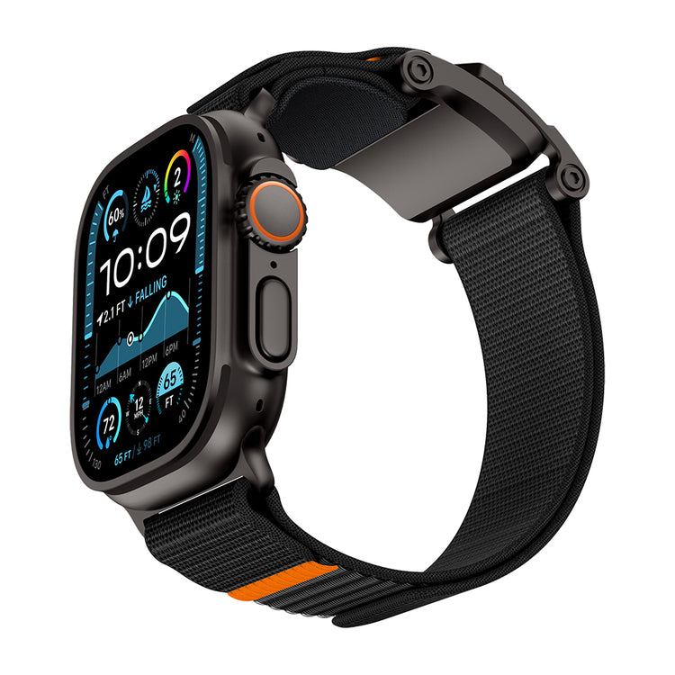 __vg|Siyah|0|6936860721721-01|Apple Watch 42mm Mohseven iWatch Mecha Sport Hasır Kordon