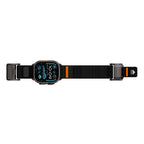 __vg|Siyah|1|6936860721721-02|Apple Watch 44mm Mohseven iWatch Mecha Sport Hasır Kordon