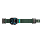 __vg|Siyah-Yeşil|1|6936860721769-02|Apple Watch 7 45mm Mohseven iWatch Mecha Sport Hasır Kordon