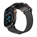 __vg|Siyah-Gri|0|6936860721776-01|Apple Watch 44mm Mohseven iWatch Mecha Sport Hasır Kordon