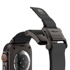 __vg|Siyah-Gri|2|6936860721776-03|Apple Watch 44mm Mohseven iWatch Mecha Sport Hasır Kordon